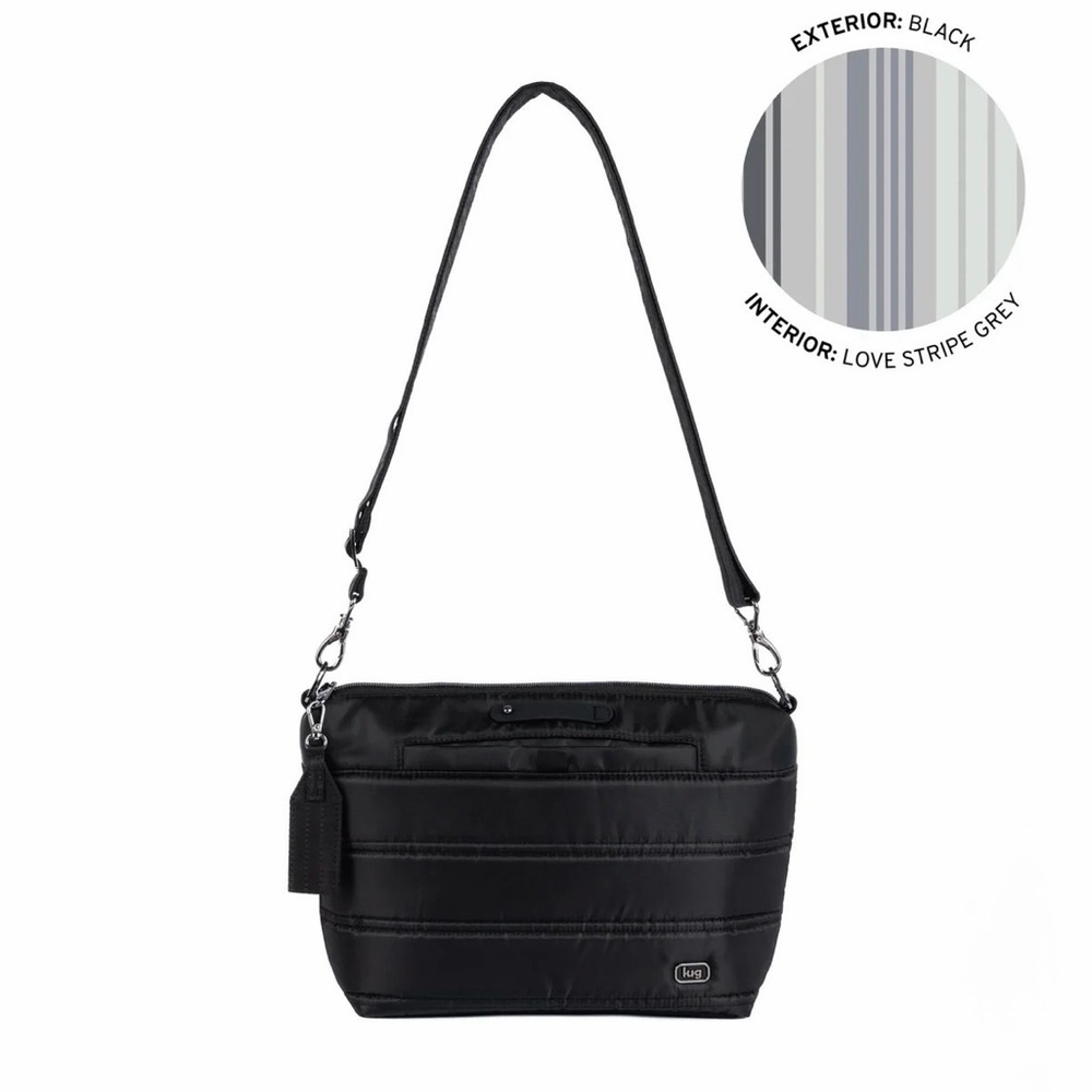 Lug Flare 2 Crossbody w/ Puller Black NWT